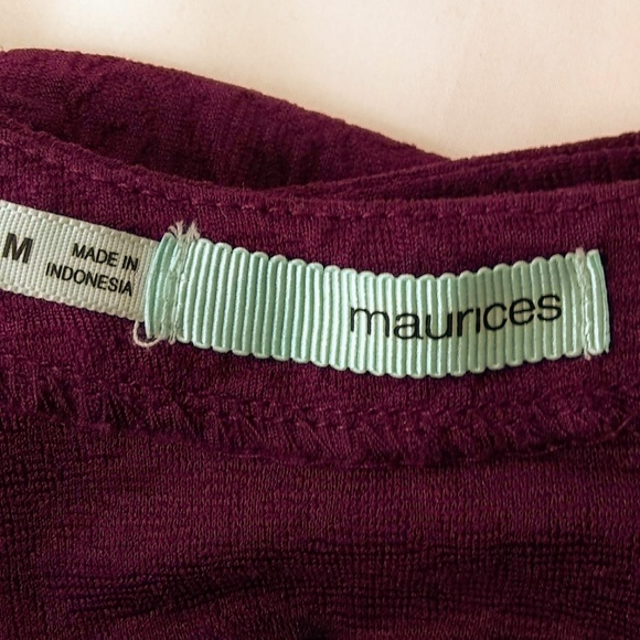 Maurices Women's Med Dress Purple Short Sleeves - Picture 5 of 5